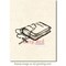 Deep Red Stamps Bible and Rosary Rubber Cling Stamp 3.25 x 1.75 inches
